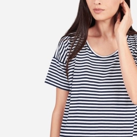 EVERLANE Striped Relaxed Tee Dress - Picture 3 of 8